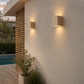 Sahar Travertine Outdoor Wall Lamp