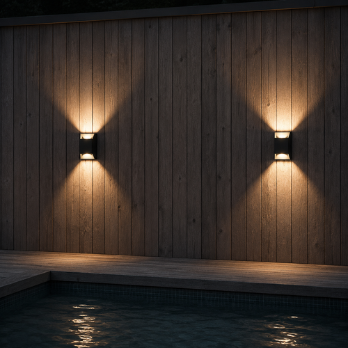 Ava Metal Outdoor Wall Light Alvara