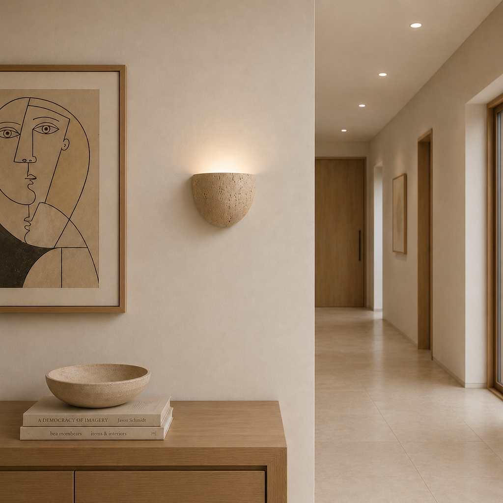 Sali Travertine Wall Light