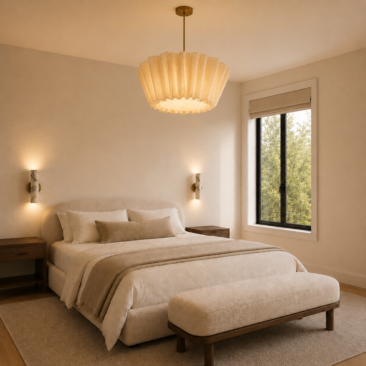 Calor Fabric Pendant Light