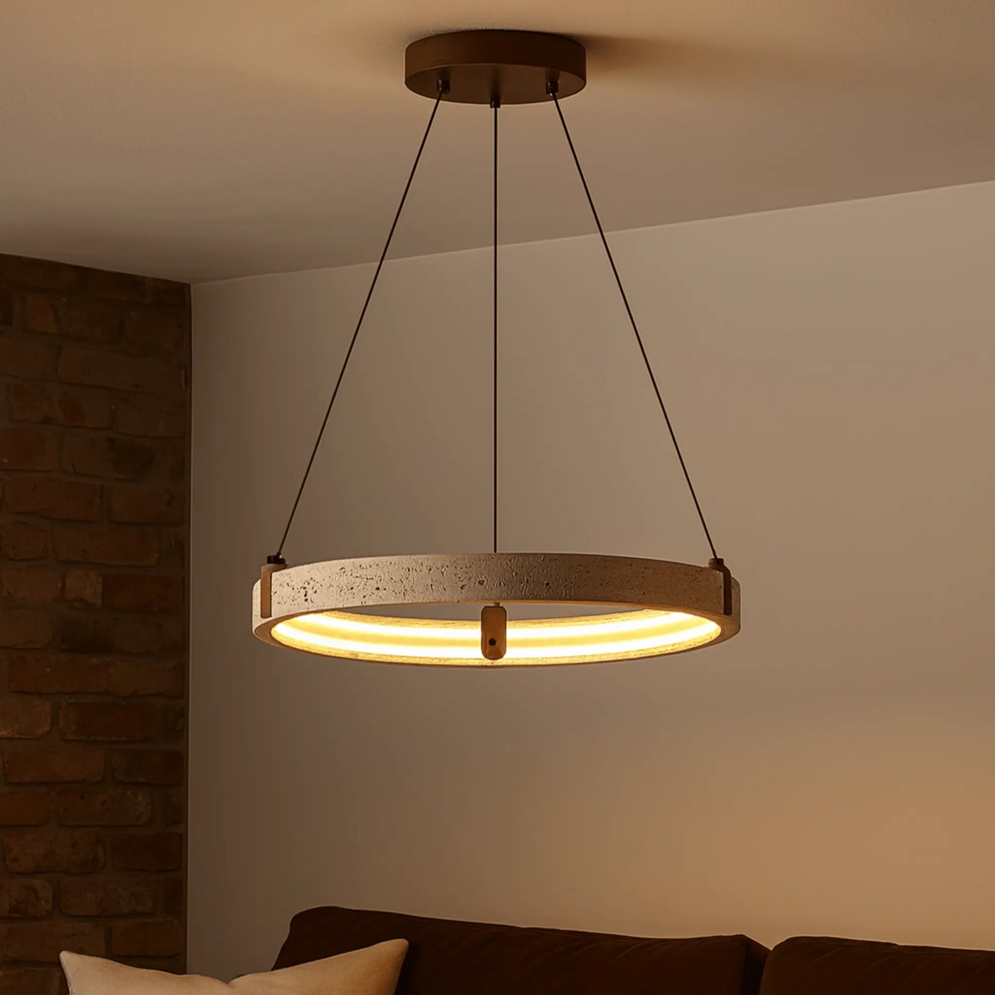 Burleigh Travertine Pendant Light Alvara