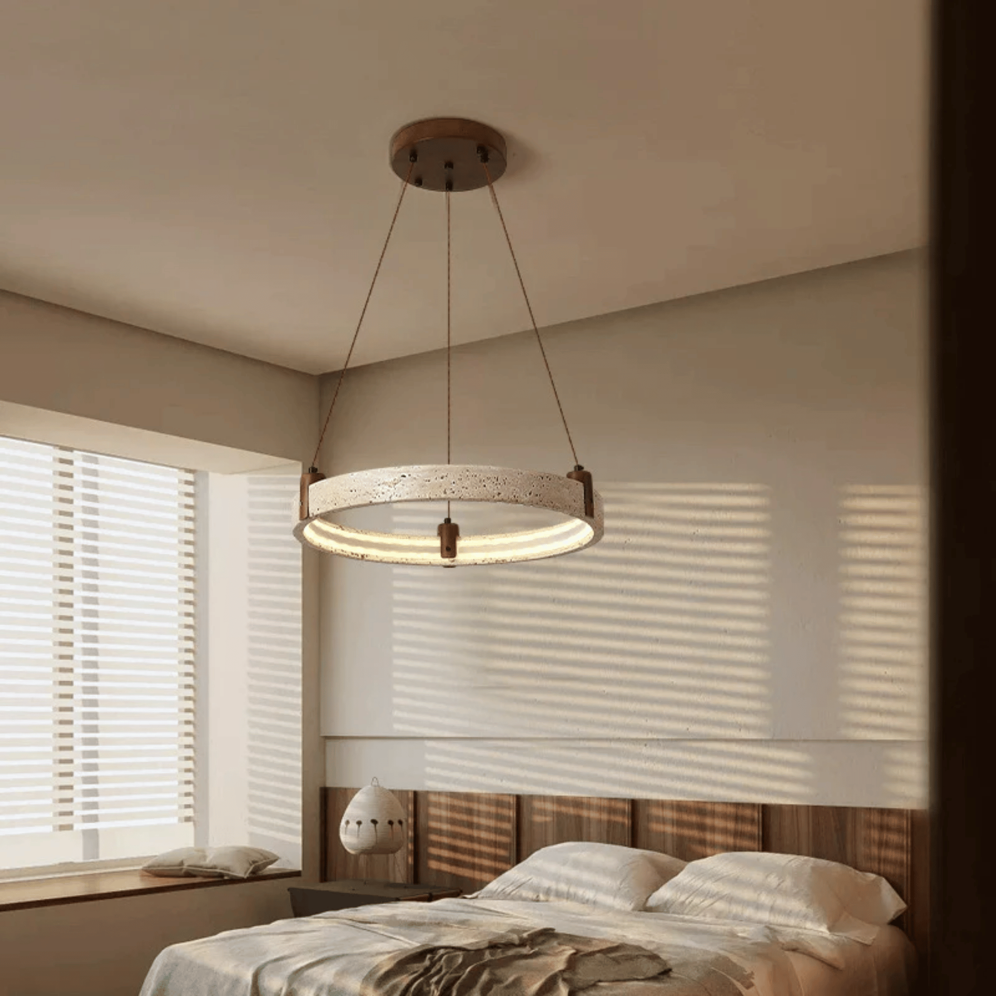 Burleigh Travertine Pendant Light