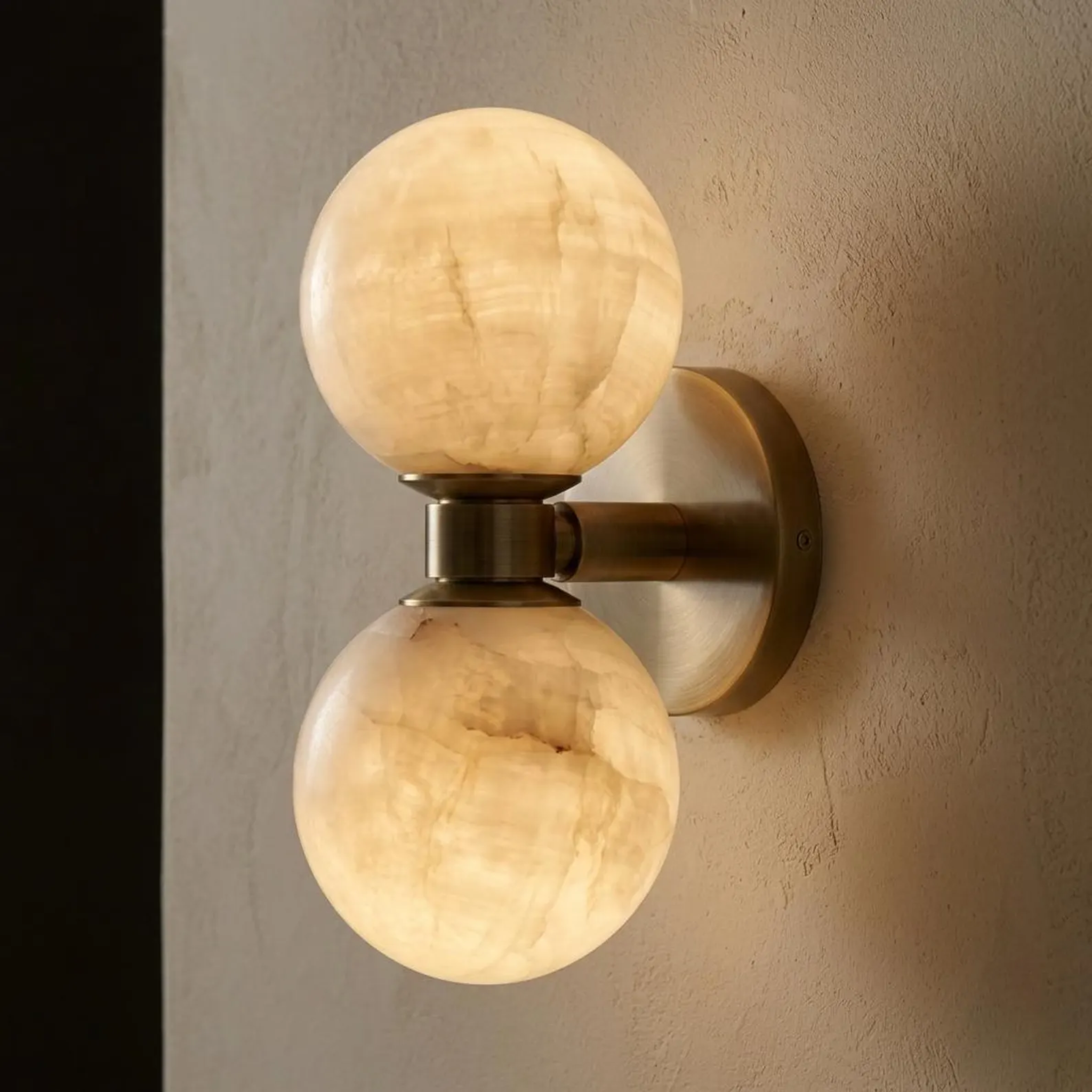 Luna Marble Sphere Wall Lamp