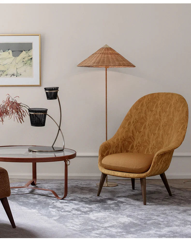 Ashen Rattan Floor Lamp