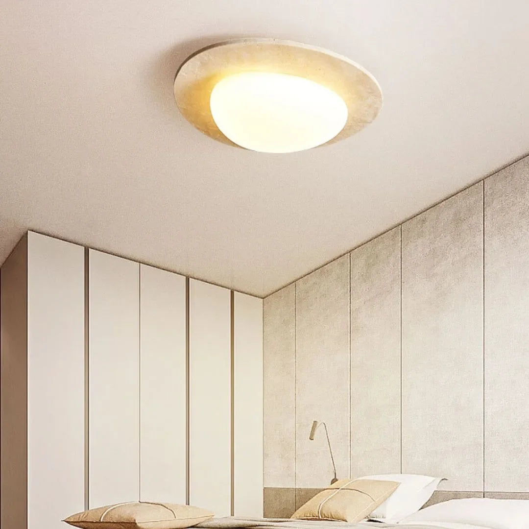 Nordic Charm Travertine  Ceiling Light