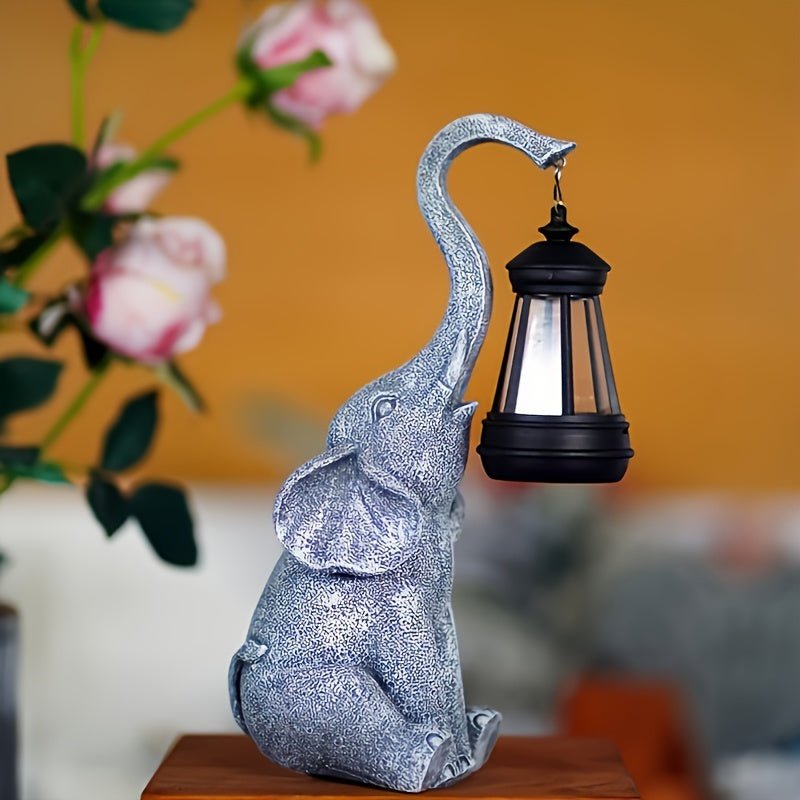 Solar Elephant Garden Light
