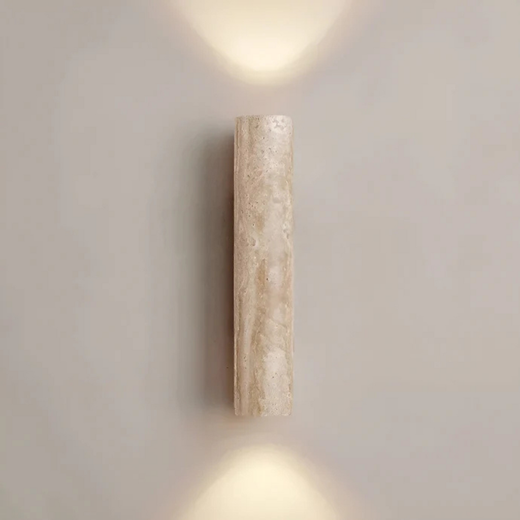 Wabi Sabi Travertine Up & Down Wall Light