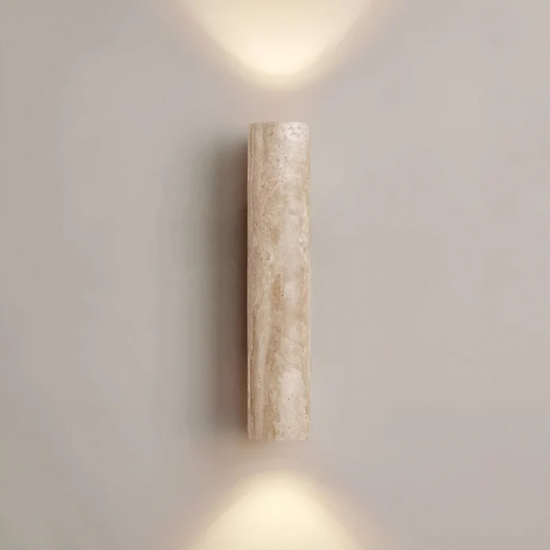 Wabi Sabi Travertine Up & Down Wall Light