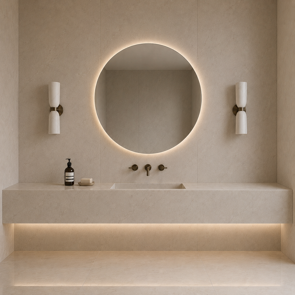 Arlo Marble | Copper Wall Lamp