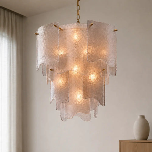 Aziz Glass Chandelier Alvara