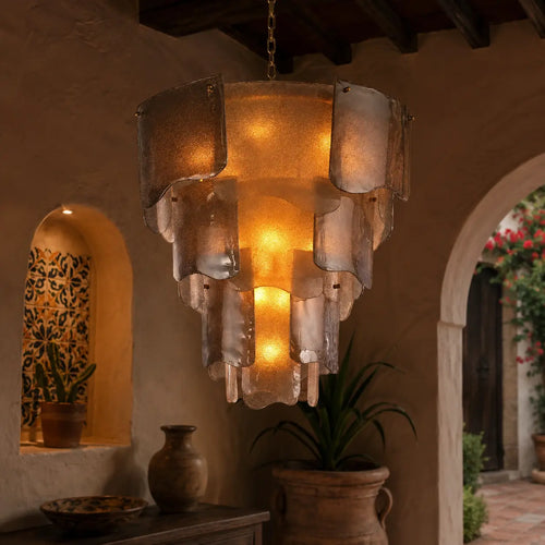 Aziz Glass Chandelier Alvara