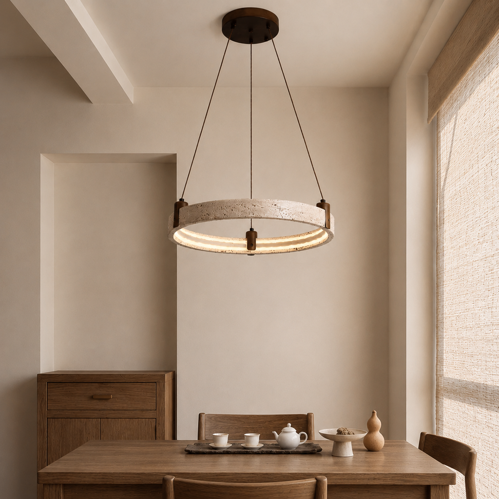 Burleigh Travertine Pendant Light
