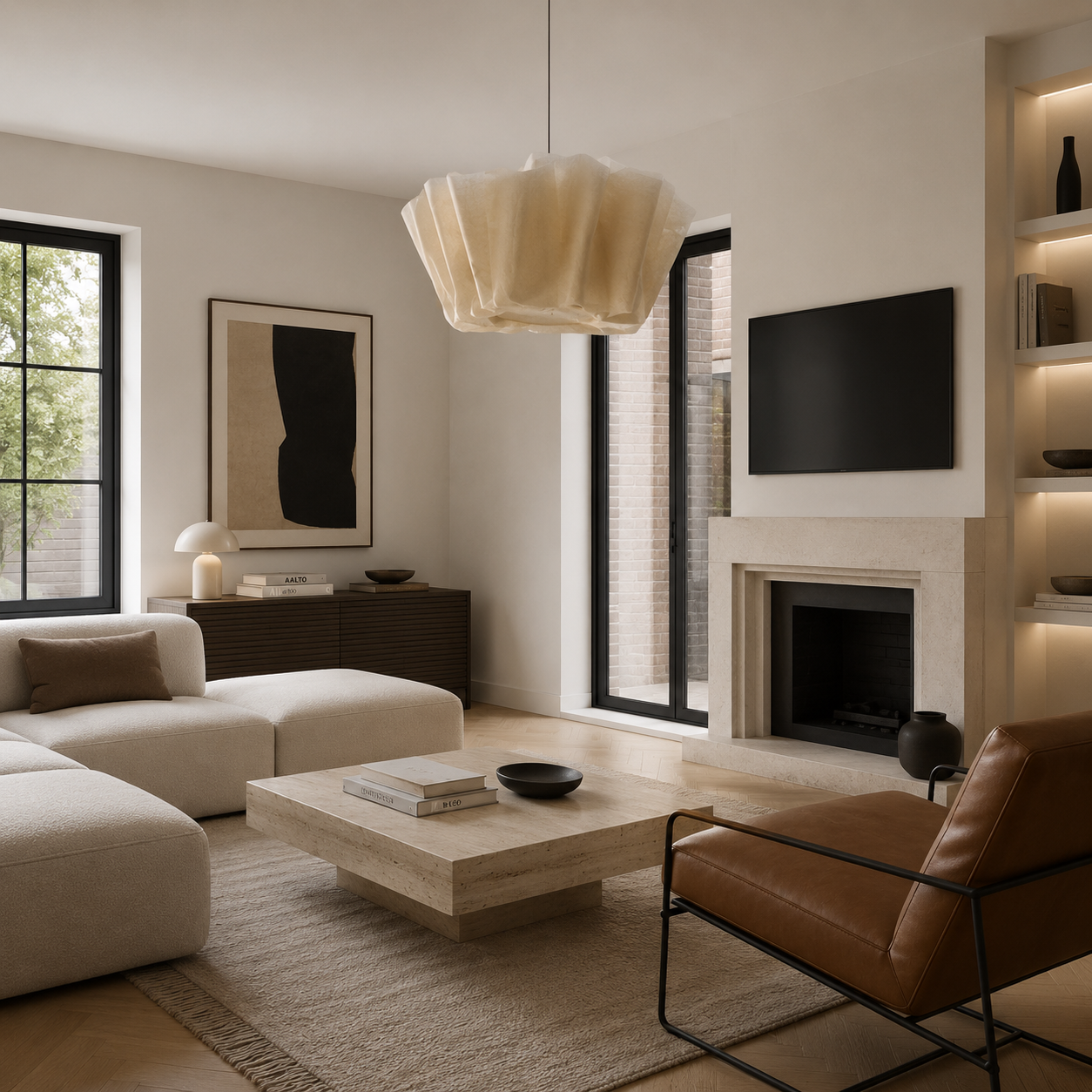 Calor Fabric Pendant Light