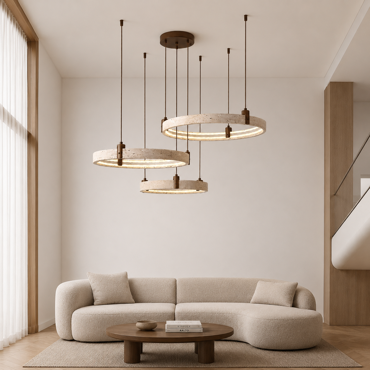 Chelsea Travertine  Pendant Light