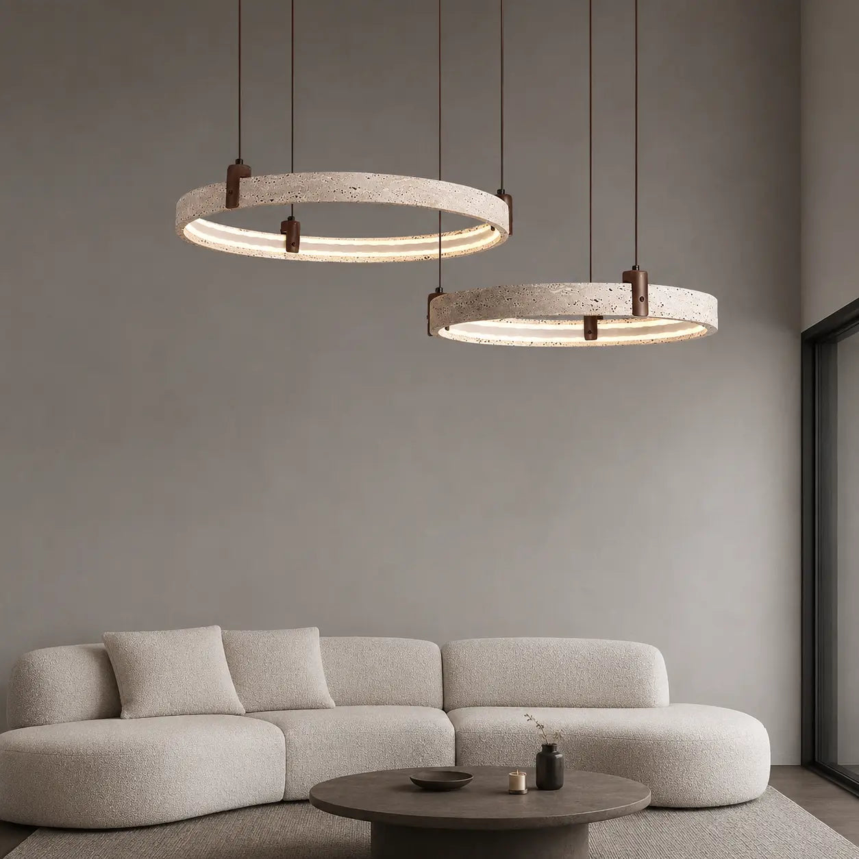 Chelsea Travertine  Pendant Light Alvara