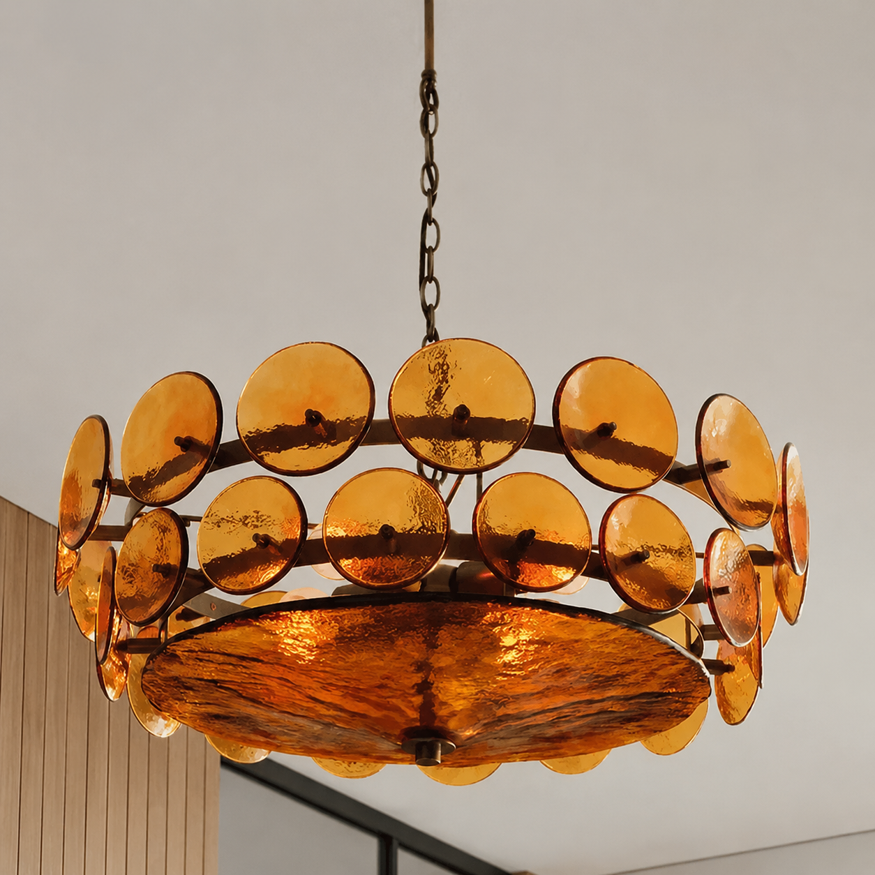 Yarra Retro Glass Chandelier