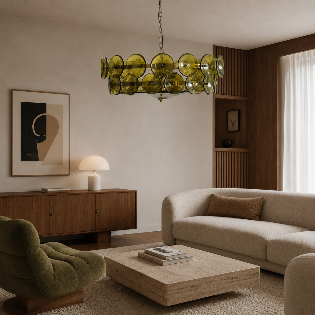 Yarra Retro Glass Chandelier