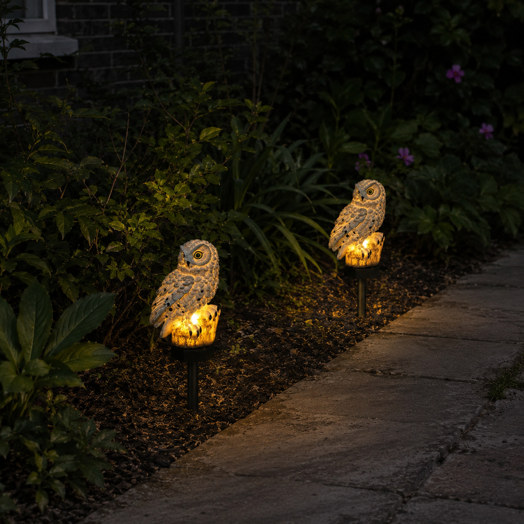 Owl Solar Garden Light