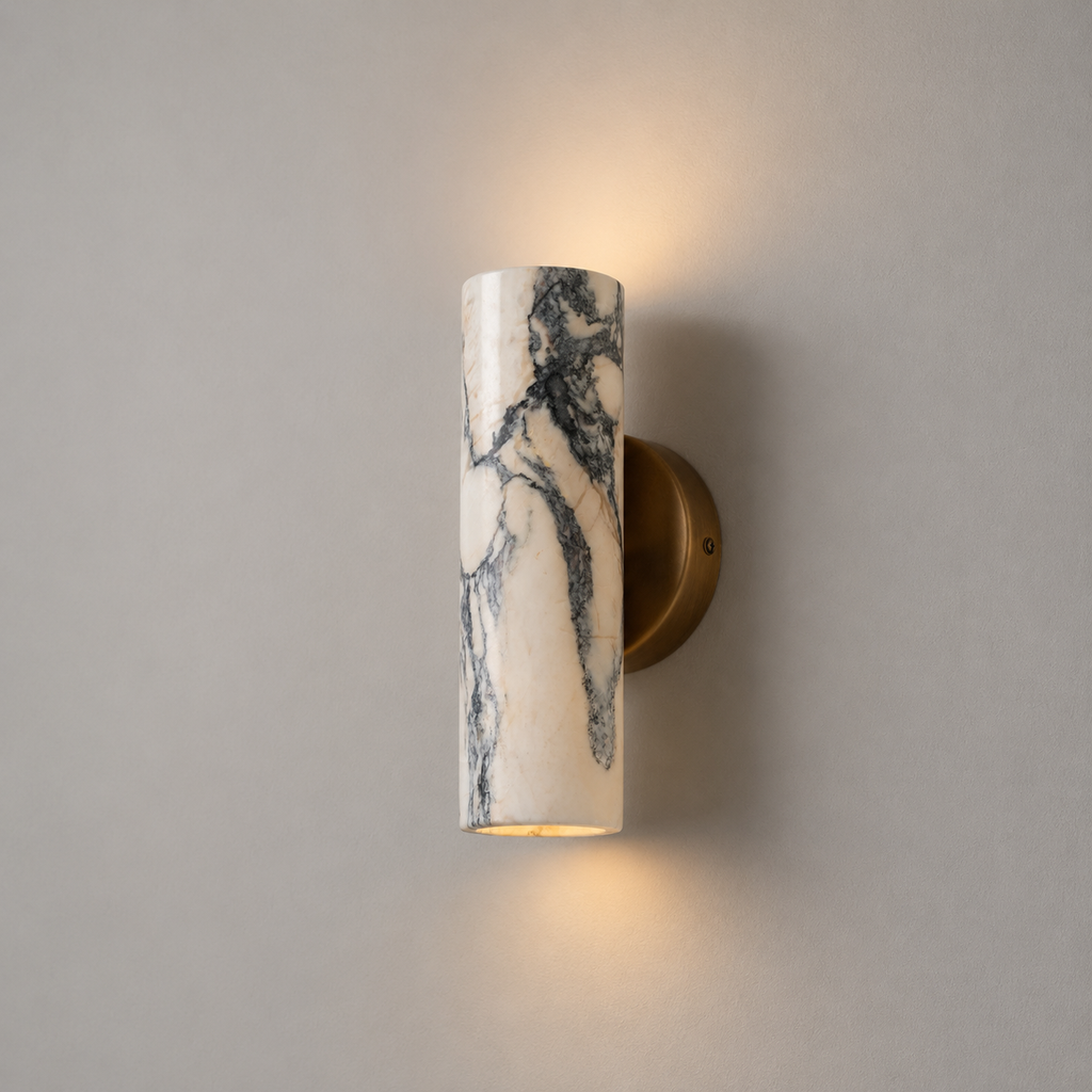 Kyst Nordic Up & Down Marble Wall Light