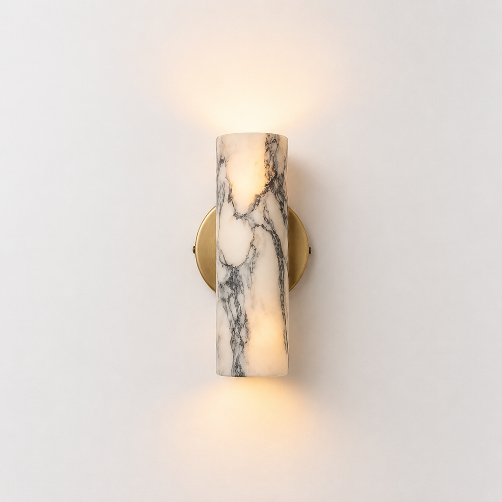 Kyst Nordic Up & Down Marble Wall Light