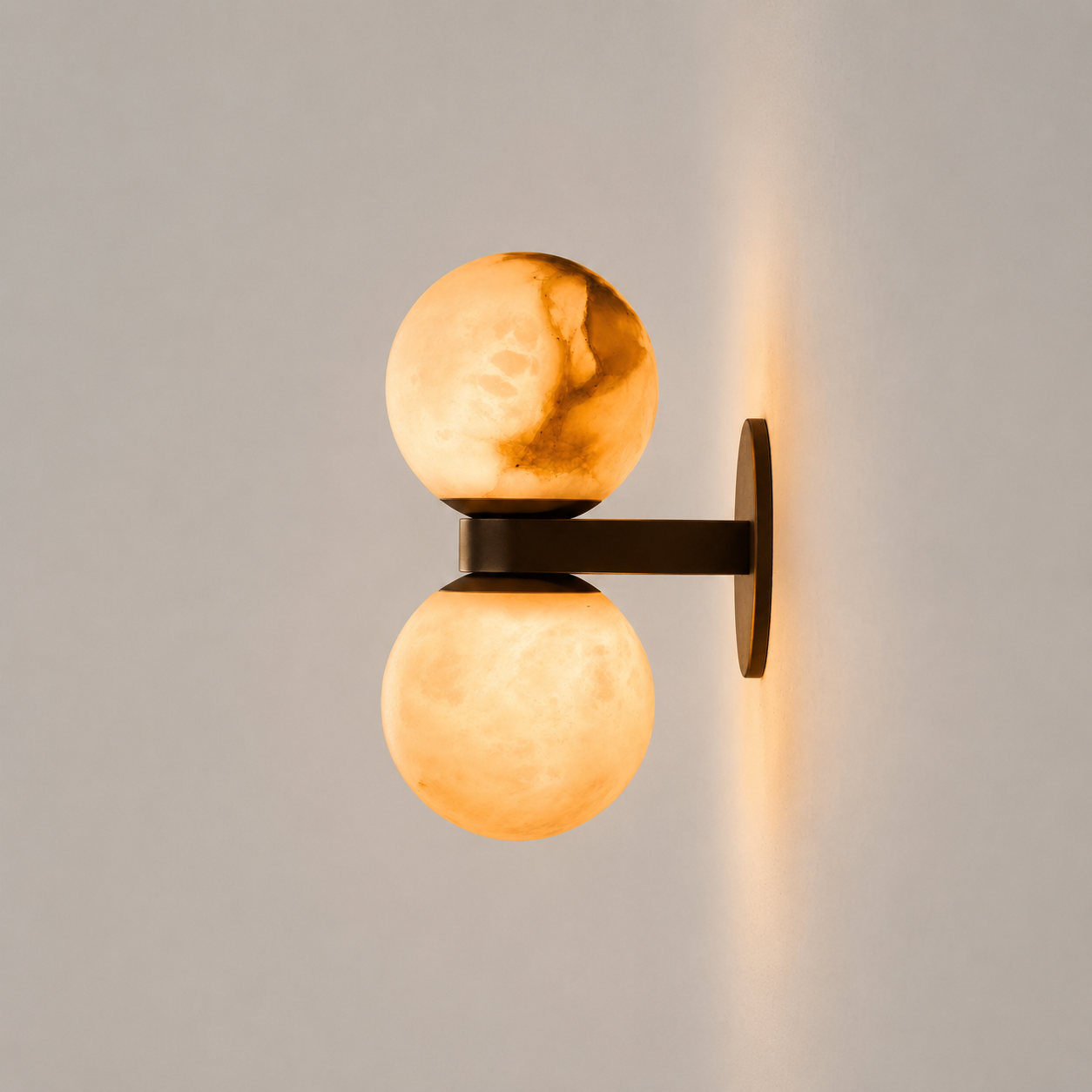 Luna Marble Sphere Wall Lamp