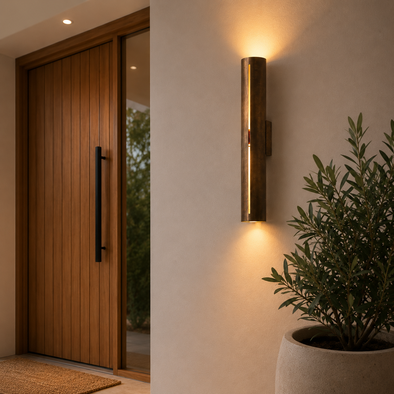 Rio LED Copper Wall Light
