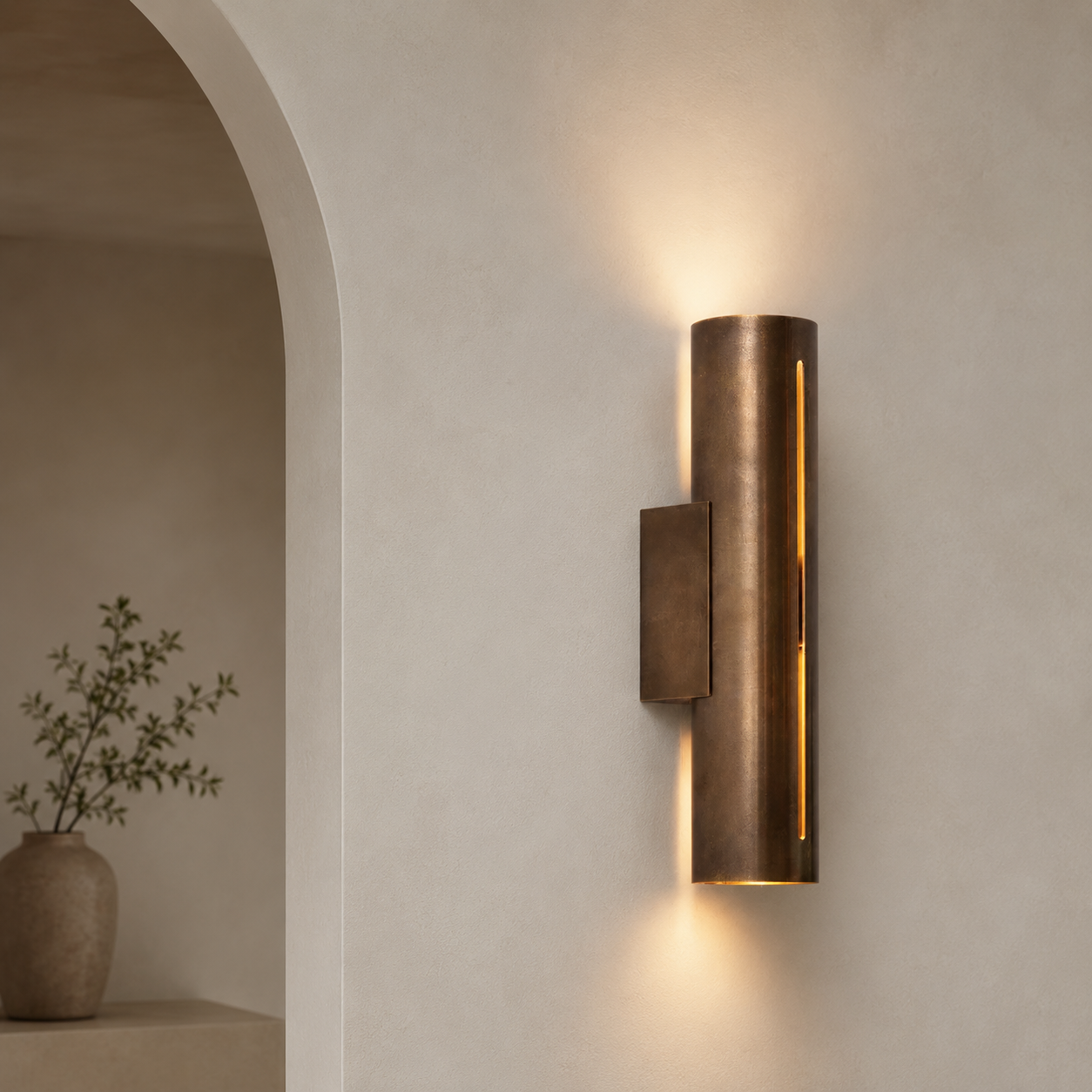 Rio LED Copper Wall Light