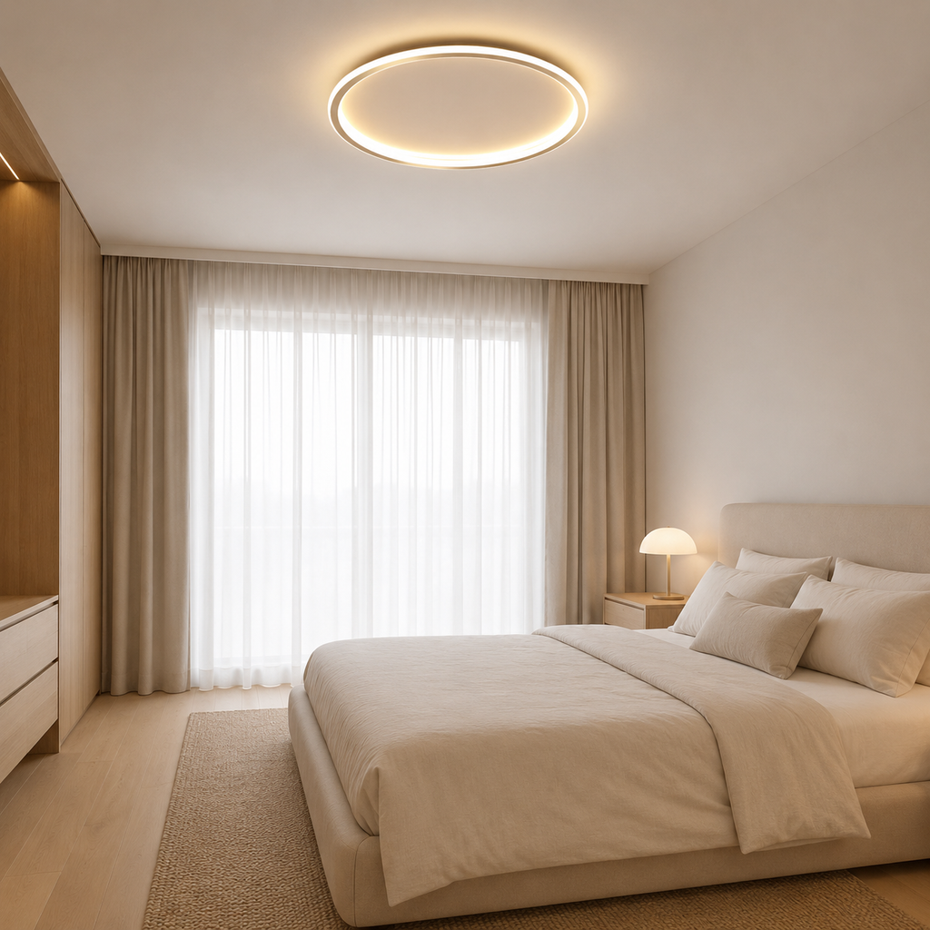Maroubra Flush Mount Oyster Light
