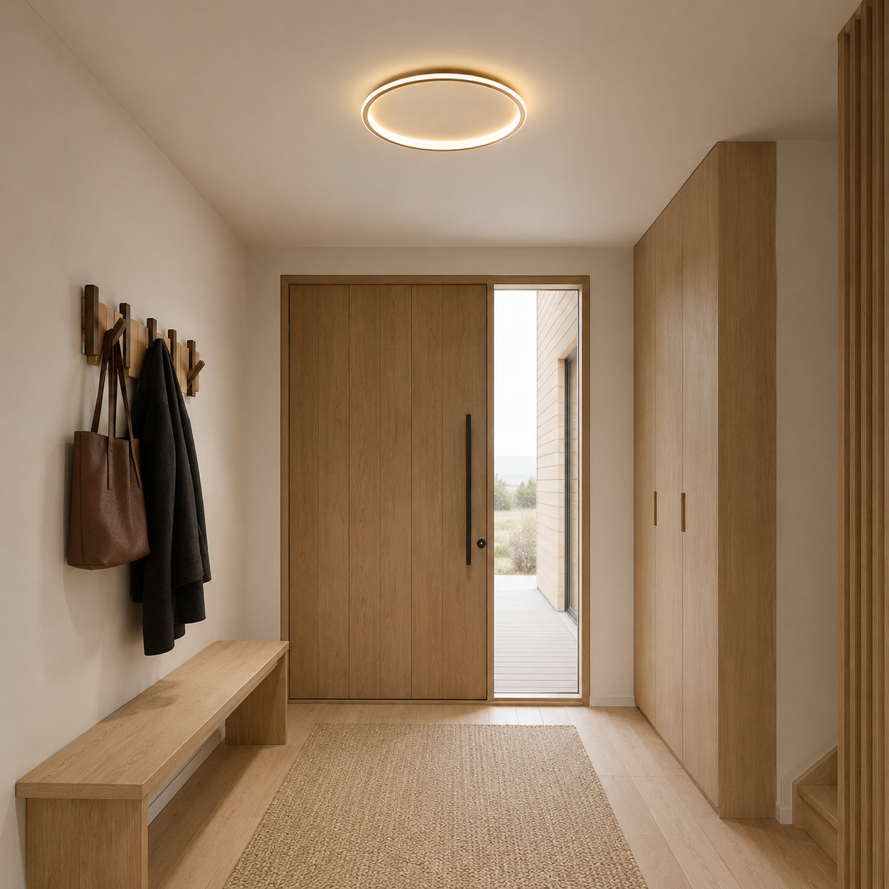 Maroubra Flush Mount Oyster Light