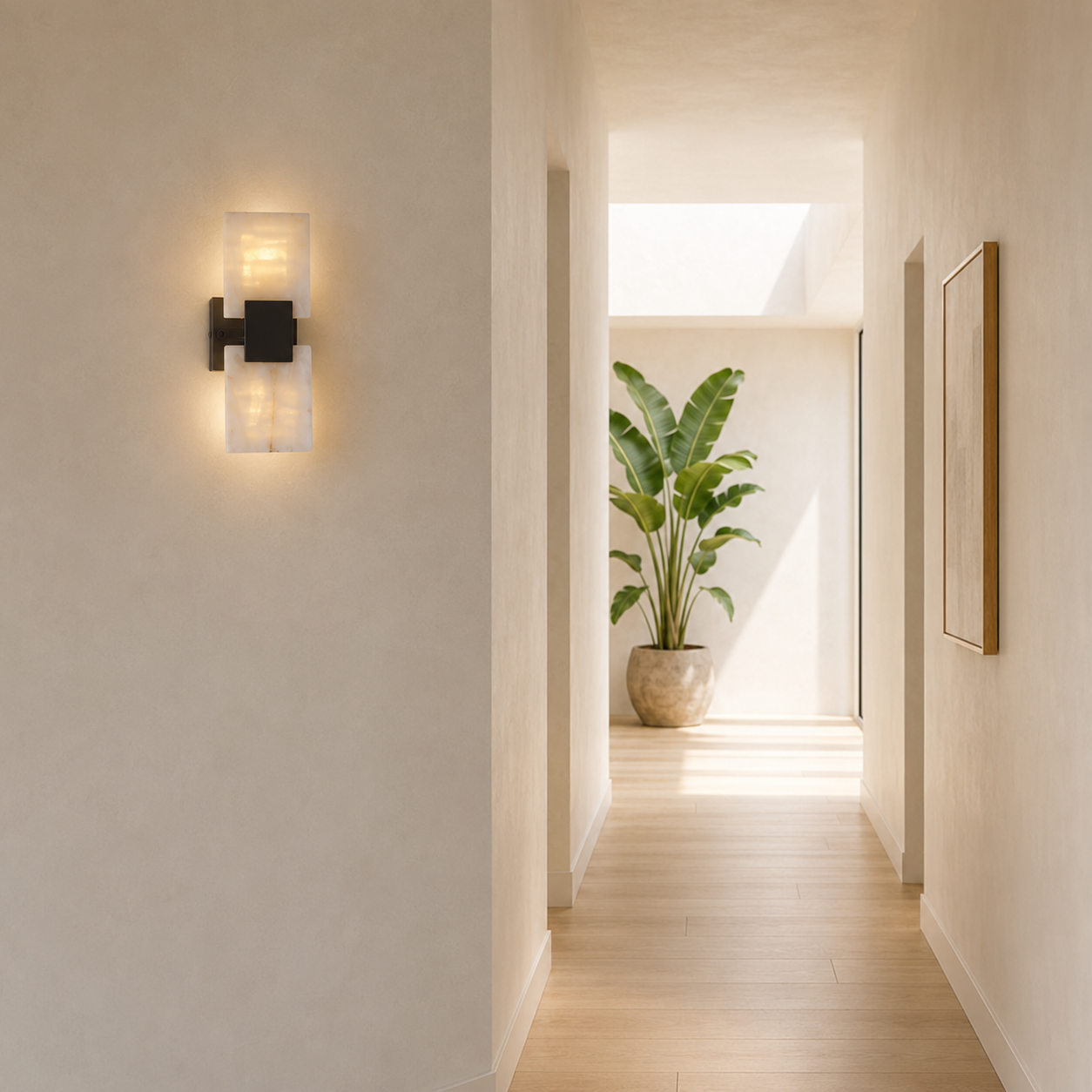 Newport Marble Wall Light