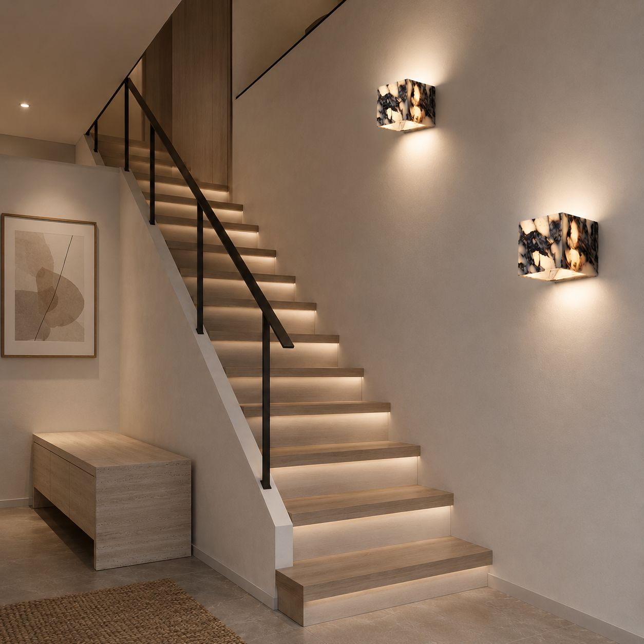 Watsons Up & Down Marble Wall Lamp